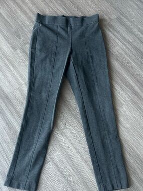 Anne Klein Charcoal Gray Ponte Stretch Dress Pants